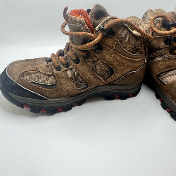 Coleman Griz Jr. Hiker Outdoor Boots Boys Toddler Size 11 Brown Leather and Camo - Picture 12 of 13